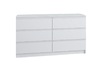 Комод на 6 ящиков Мори МК1380.6 белый (ДСВ) - Интернет-магазин мебели Создай уют, Екатеринбург