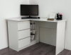 Стол письменный угловой с 3 ящиками Мори МС-16 белый (ДСВ) - Интернет-магазин мебели Создай уют, Екатеринбург