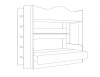 Кровать 2-ярусная с диваном Сити (ТМК) - Интернет-магазин мебели Создай уют, Екатеринбург