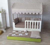 Детская кровать-домик двухъярусная выкатная - Интернет-магазин мебели Создай уют, Екатеринбург