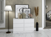 Комод на 6 ящиков Мори МК1200.6 белый (ДСВ) - Интернет-магазин мебели Создай уют, Екатеринбург