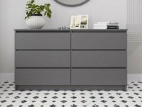 Комод на 6 ящиков Мори МК1380.6 графит (ДСВ) - Интернет-магазин мебели Создай уют, Екатеринбург