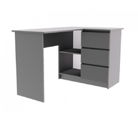 Стол письменный угловой с 3 ящиками Мори МС-16 графит (ДСВ) - Интернет-магазин мебели Создай уют, Екатеринбург