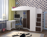 Кровать-чердак Юниор 4 (Ярофф) - Интернет-магазин мебели Создай уют, Екатеринбург