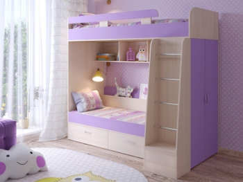 Кровать двухъярусная Юниор 6 (Ярофф) - Интернет-магазин мебели Создай уют, Екатеринбург