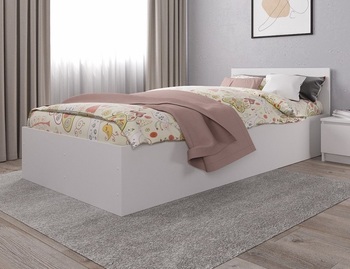 Кровать односпальная Мори КРМ 900.1 белый (ДСВ) - Интернет-магазин мебели Создай уют, Екатеринбург