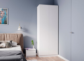 Шкаф для одежды Мори МШ800 белый (ДСВ) - Интернет-магазин мебели Создай уют, Екатеринбург